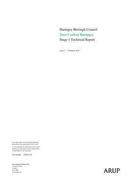 Zero Carbon Haringey Stage 1 Technical Report