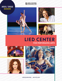 2021-2022 Lied Center Season Brochure