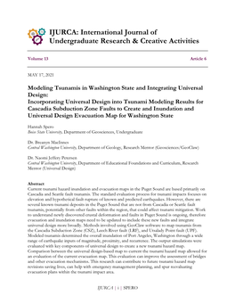 IJURCA: International Journal of Undergraduate Research & Creative Activities