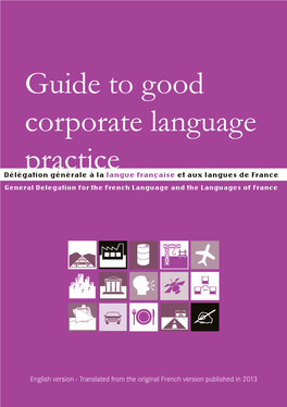 Guide to Good Corporate Language Practice