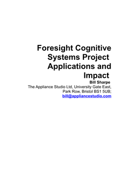 Cognitive Systems