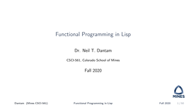 Functional Programming in Lisp