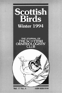 Vol. 17 No. 4 ISSN 0036 9144 Scottish Birds