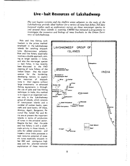 Live - Bait Resources of Lakshadweep