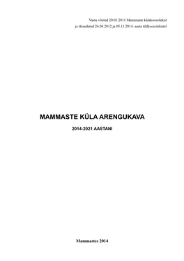 Mammaste Küla Arengukava