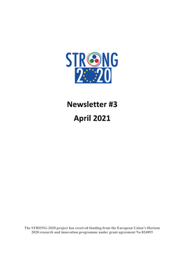 Newsletter #3 April 2021