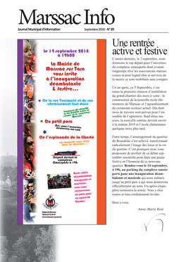 Marssac Info Septembre 2018.Indd