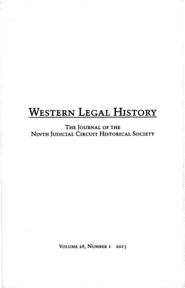 Western Legal History