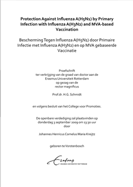 Protection Against Influenza A(H5N1) by Primary Infection with Influenza A(H3N2) and MVA-Based Vaccination