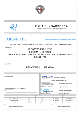 $$01#` 5R# Gestore Unico Del Servizio Idrico Integrato Della Regione Sardegna