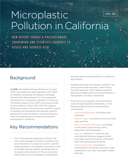 Microplastic Pollution in California