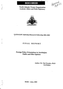 North Atlantic Treaty Organization· Academic Affairs and Public Diplomacy