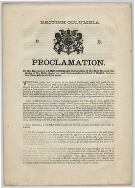 Proclamation