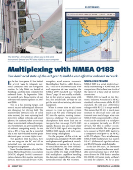 Multiplexing with NMEA 0183 You Don’T Need State-Of-The-Art Gear to Build a Cost-Effective Onboard Network