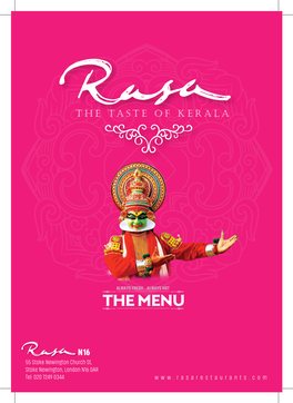 RASA MENU VEG 2019 Final