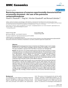 BMC Genomics Biomed Central