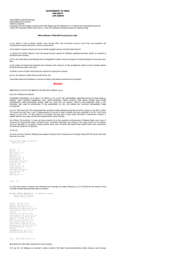 ANSWERED ON:16.08.2007 TRAIN ACCIDENTS Annayyagari Shri Sai Prathap;Chowdhury Shri Adhir Ranjan;Jogi Shri Ajit;Manoj Dr