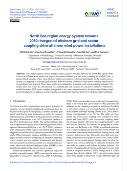 Integrated Offshore Grid and Sector Coupling Drive Offshore Wind Power Installations