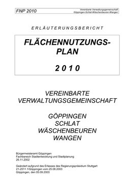 Flächennutzungs- Plan 2 0