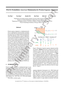 439: PALM: Probabilistic Area Loss Minimization for Protein Sequence