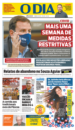 Mais Uma Semana De Medidas Restritivas