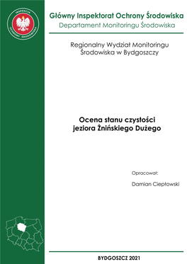 Ocena Stanu Czystości Jeziora Żnińskiego Dużego Na Podstawie Badań Prowadzonych W 1997 R., Bydgoszcz 1998 6