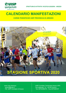 Calendario Manifestazioni 2020 (Pdf)