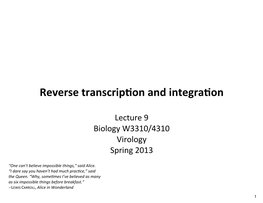 Reverse Transcriptase, Temin & Bal�More; Nobel Prize 1975