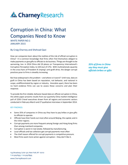 Corruption in China: What