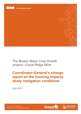 Bowen Basin Coal Growth Project: Caval Ridge Mine