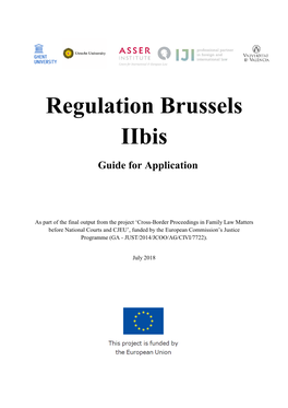 Regulation Brussels Iibis Guide for Application