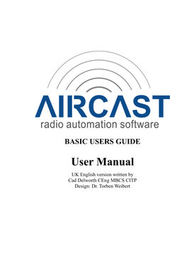 Aircast Version 3.1.1 User Manual