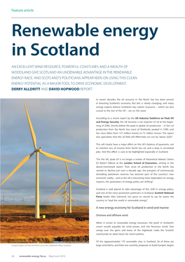 Renewable Energy in Scotland