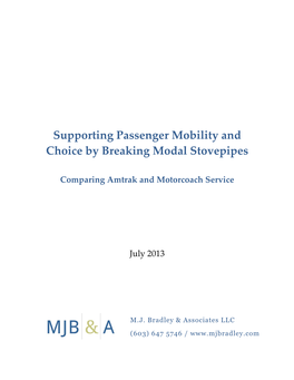 Comparing Amtrak and Motorcoach Service