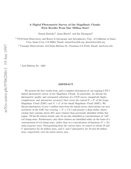 A Digital Photometric Survey of the Magellanic Clouds: First Results