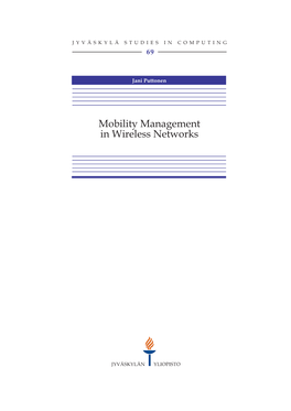 Mobility Management in Wireless Networks