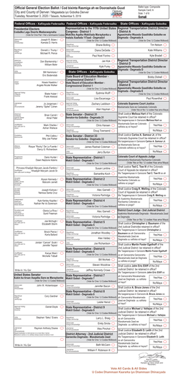 Official General Election Ballot / Cod Bixinta Rasmiga Ah Ee Doorashada