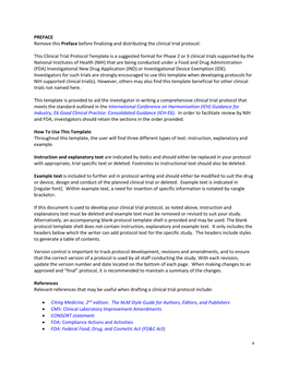 Clinical Trials Protocol Template