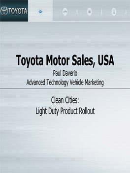 Advanced Technology Vehicle Marketing