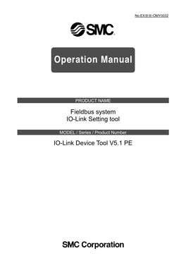 Fieldbus System IO-Link Setting Tool