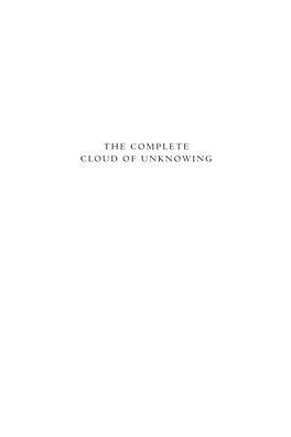 The Complete Cloud of Unknowing Paraclete Giants