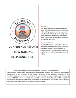 Low Rolling Resistance Tires for Improved Fuel Efficiency