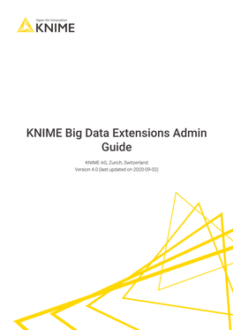 KNIME Big Data Extensions Admin Guide