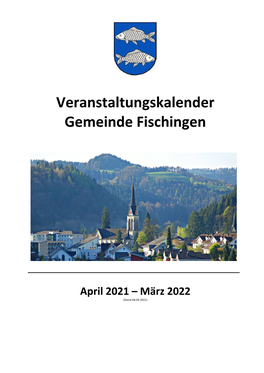 Veranstaltungskalender Gemeinde Fischingen