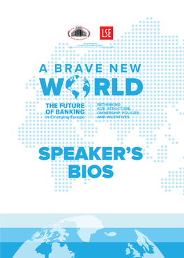 Speakers Bios 11 October 2019