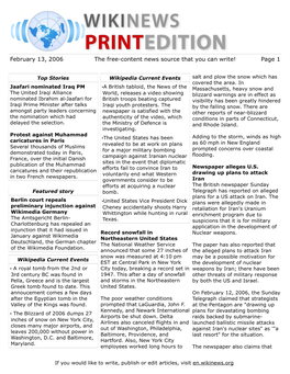 February 13, 2006 the Free-Content News Source That You Can Write! Page 1