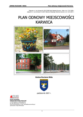 Plan Odnowy Miejscowości Karwica