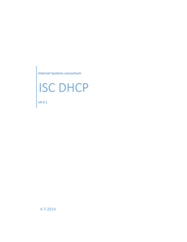 ISC DHCP V4.3.1