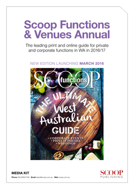 Scoop Functions & Venues Annual