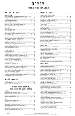 ULELE Wine List 718B.Indd